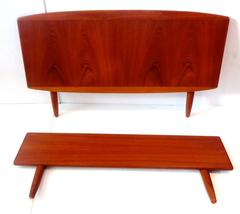 1950s Danish Modern Teak Twin Bed by Melvin Mikkelsen Mobler