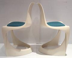 Steen Ostergaard Cantilever 290 Cado Pair of Molded Plastic Side Chairs