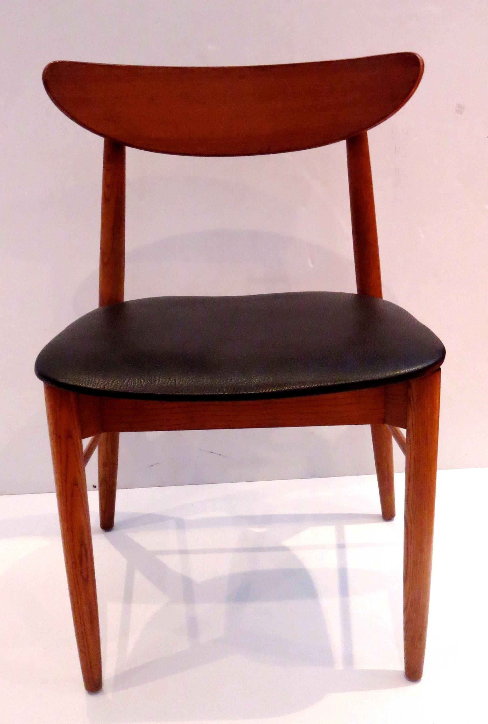 curved back dining chair mid century