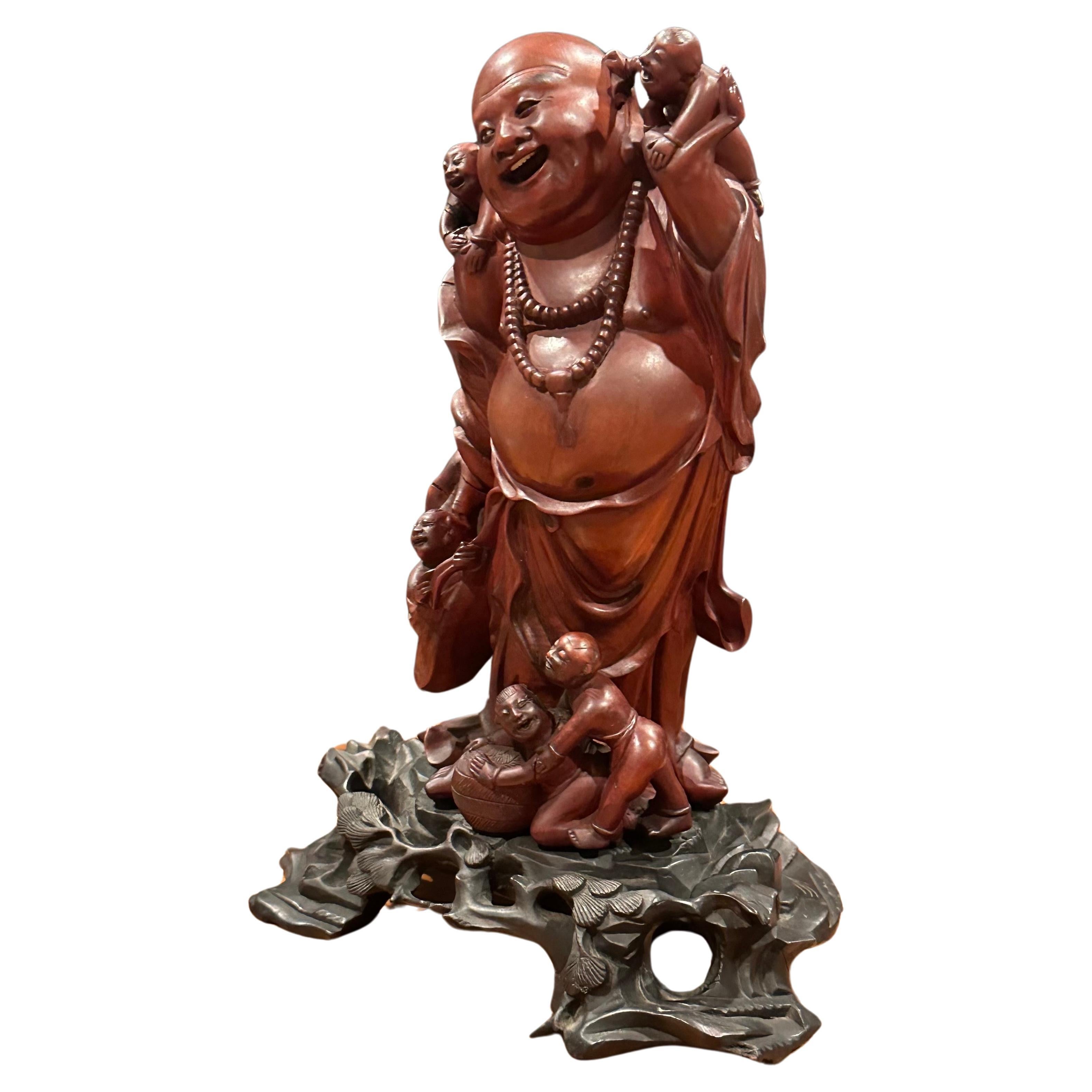A well carved mid-century Hotei / 