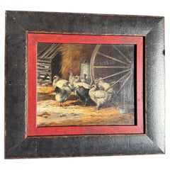 Antique Original Oil on Canvas Painting by Paul E. Harney 1901