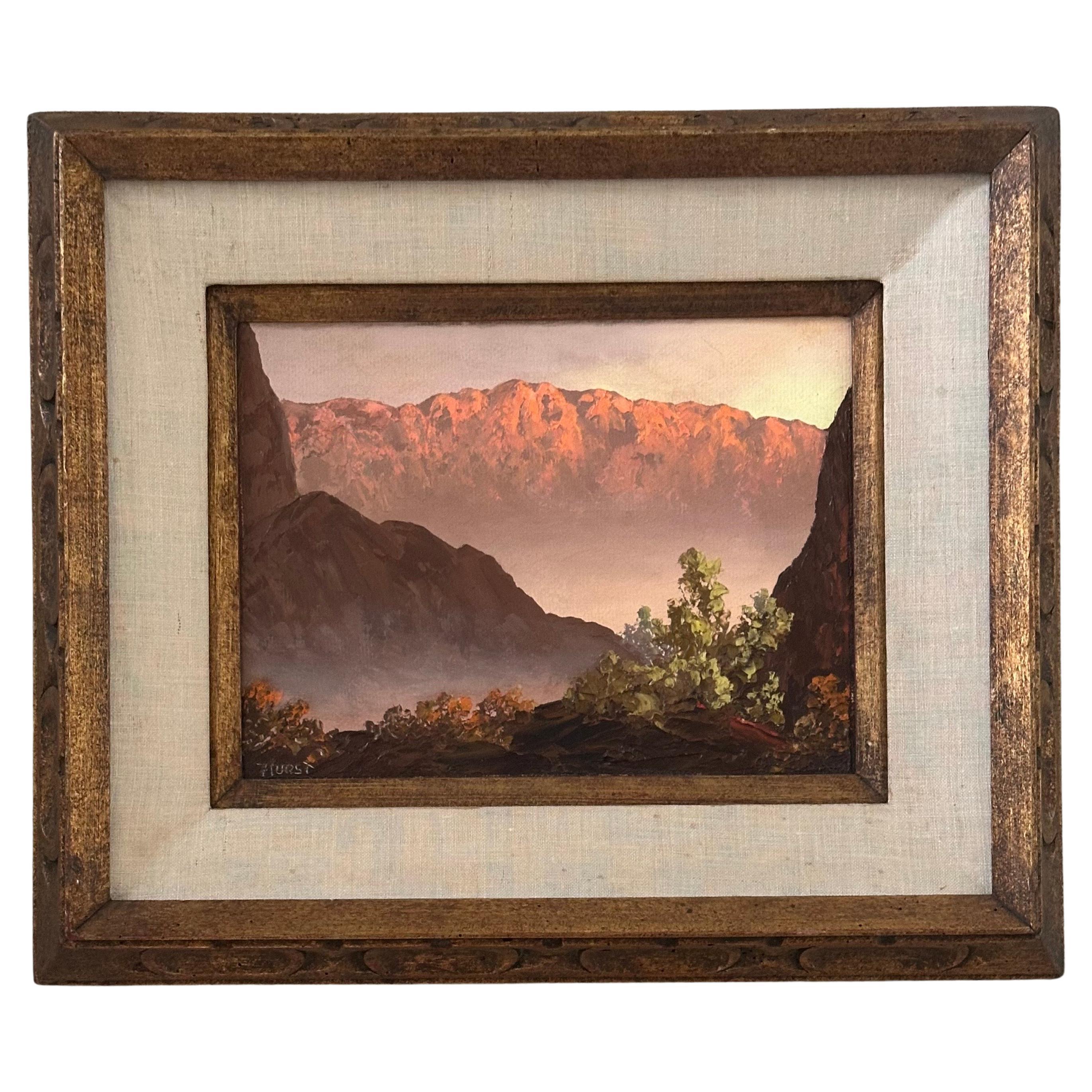 Original Öl auf Karton Landschaft von Martha Eleanor Nicholson Hurst / Wyeth im Angebot 8