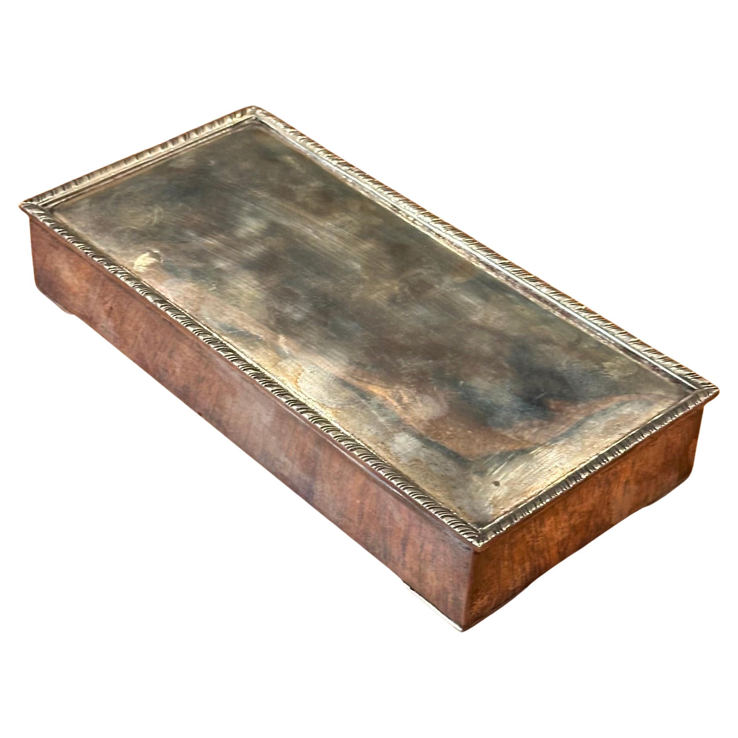Portasigarette / Humidor d'epoca in argento Sterling