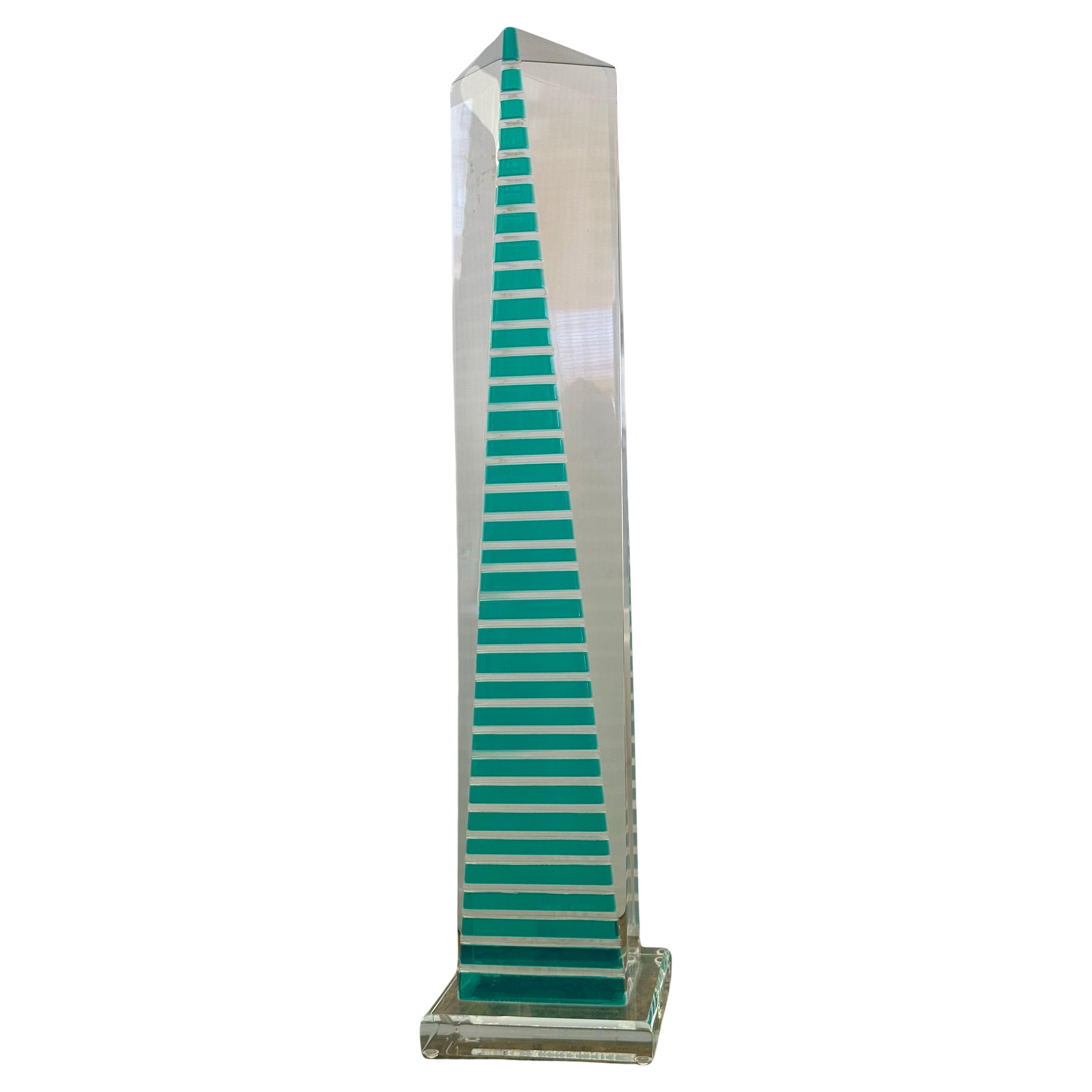 Rare Lucite Table Sculpture in the Style of Vasa Mihich