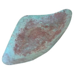 Bandeja Freeform de Cobre Martillado a Mano de Mitad de Siglo de los Hermanos Gregori