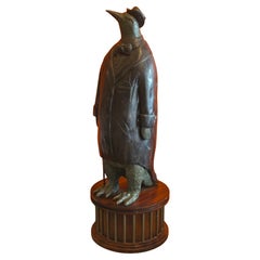 Anthropomorphic Bronze Penguin Gentleman Sculpture by Maitland Smith