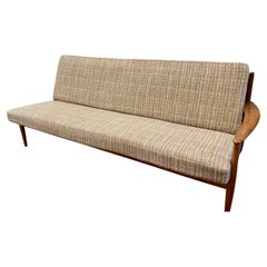 Danish Modern LIght Walnut Sofa by Grete Jalk for France & Daverckosen