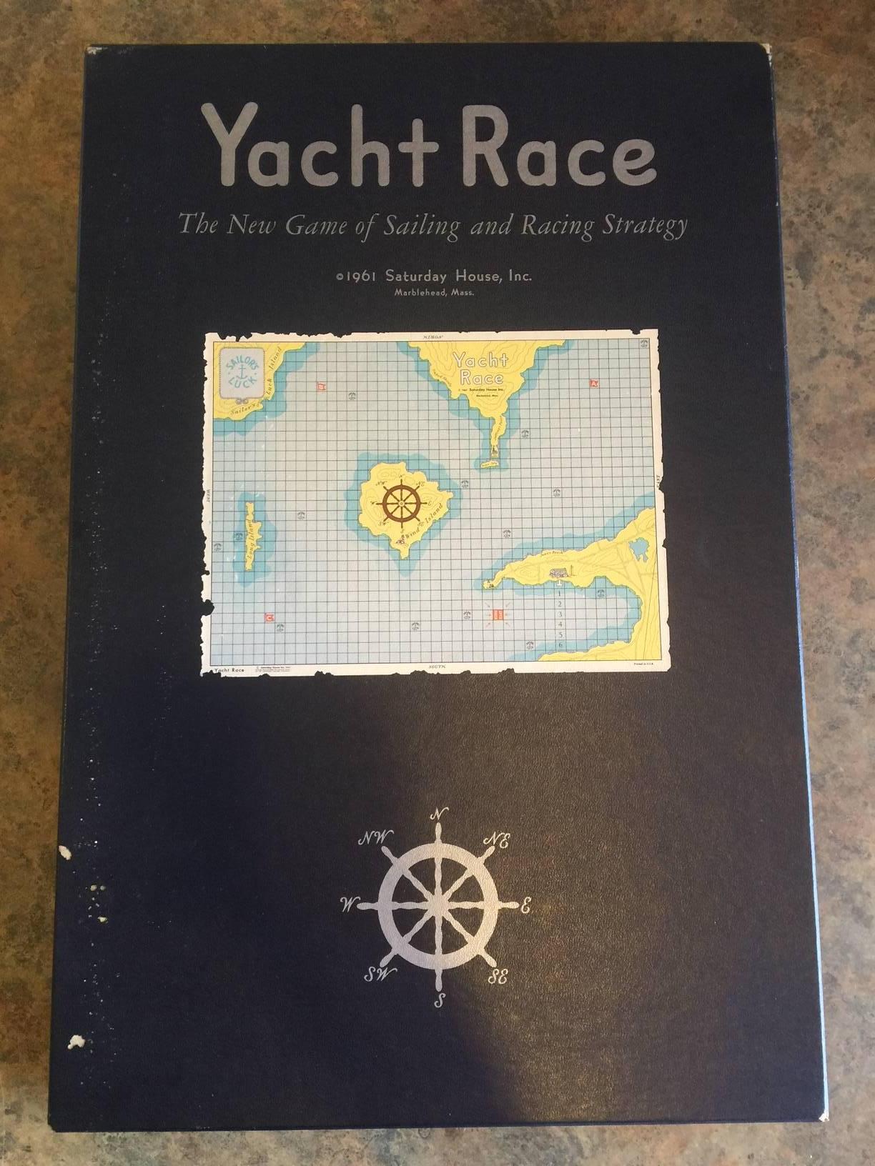 Mid-Century Abercrombie & Fitch Yacht Race Board Game by Saturday House In Excellent Condition In San Diego, CA