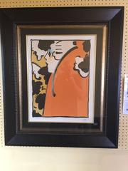 Peter Max Lithograph "Peach Lady", 1973