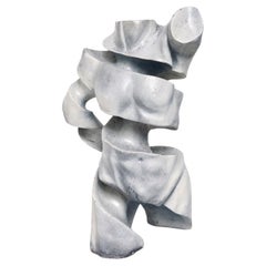 Contemporary Abstract Fragmented Male Torso Resin Sculpture, Vitruvian, TMS 2005