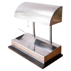 Lampe de bureau Art déco de l'ère mécanique, années 1940