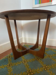 Vintage Bassett Mid-Century Modern Cross-Base Side Table