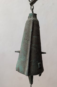Early Paolo Soleri Hanging Bronze Bell 1950s Wall Mounted