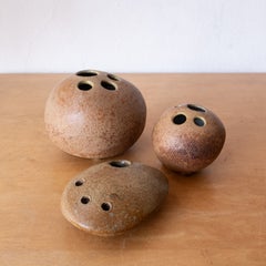 Tom McMillin Ceramic Rock Vases California Studio Pottery 1960s