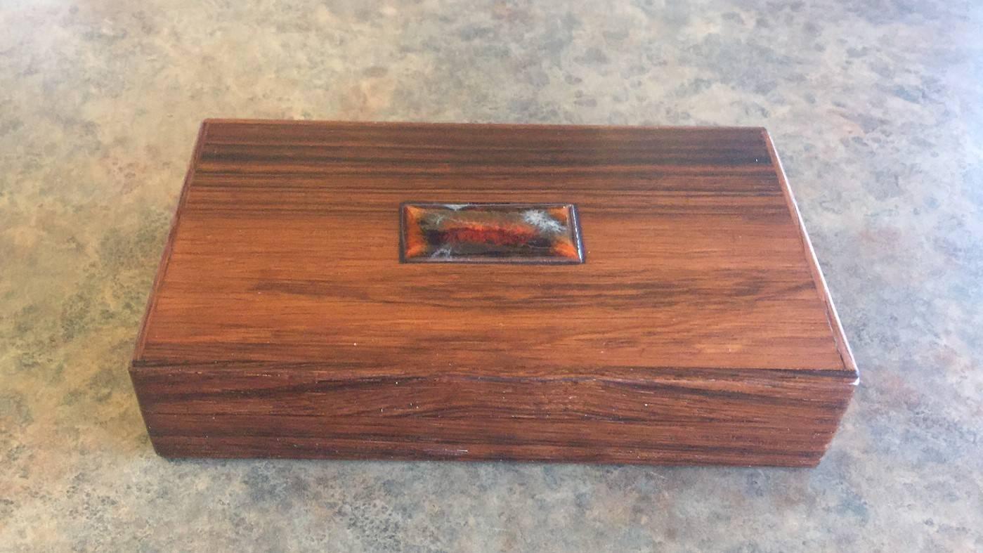 German Bodil Eje Danish Rosewood Box / Humidor by Alfred Klitgaard For Sale