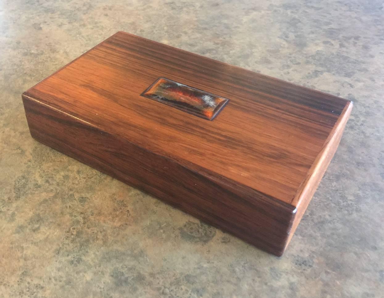 Caja / Humidor Bodil Eje de palisandro danés de Alfred Klitgaard en venta 2