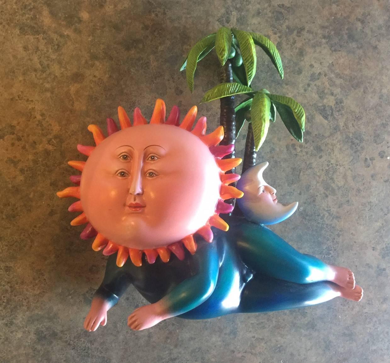 Sun God Ceramic Sculpture by Sergio Bustamante 4