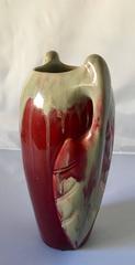 Schöne skandinavische Lavaglasur-Vase aus Keramik von Michael Andersen & Sons