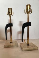 1950s Pair of Italian Mid-Century Small Table Lamps