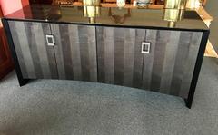 Postmodern Italian Credenza in Two Tone Gloss Lacquer Finish