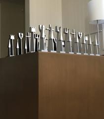Modernist Alcoa Aluminium Chess Austin Cox Mid-Century Modern