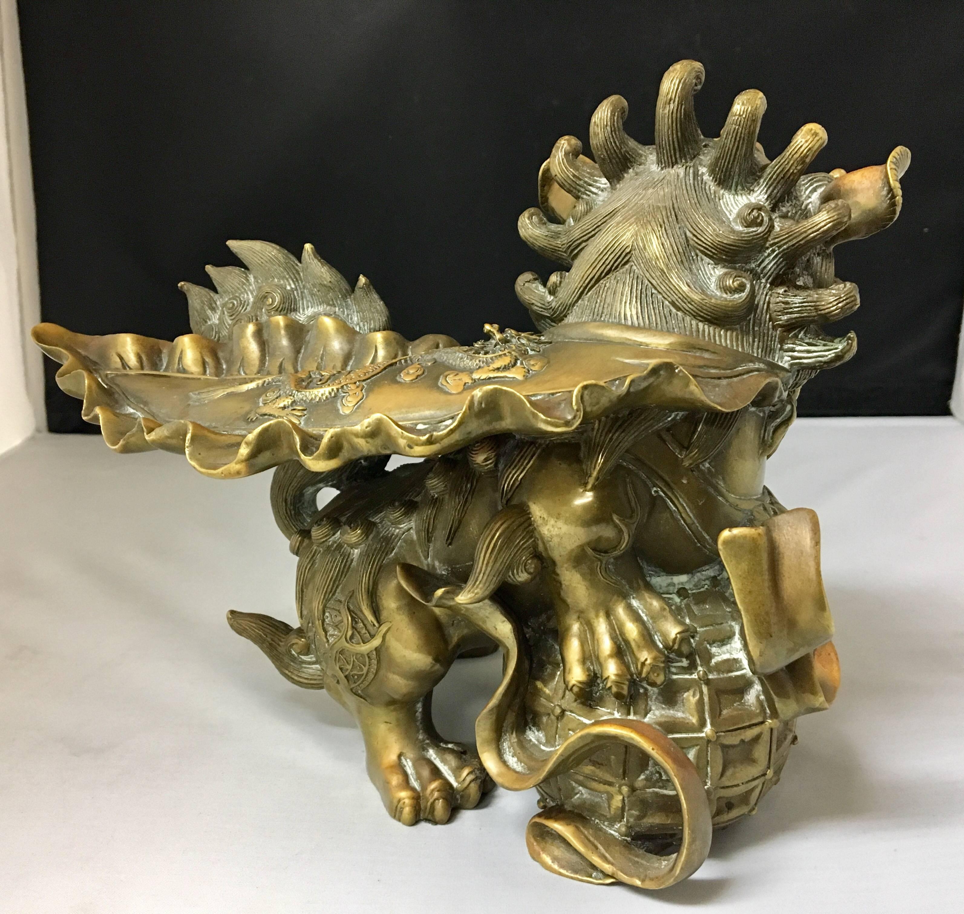 chinese lion bookends