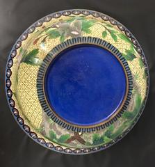 Massive Chinese Cloisonné Bowl with Floral / Bird Pattern