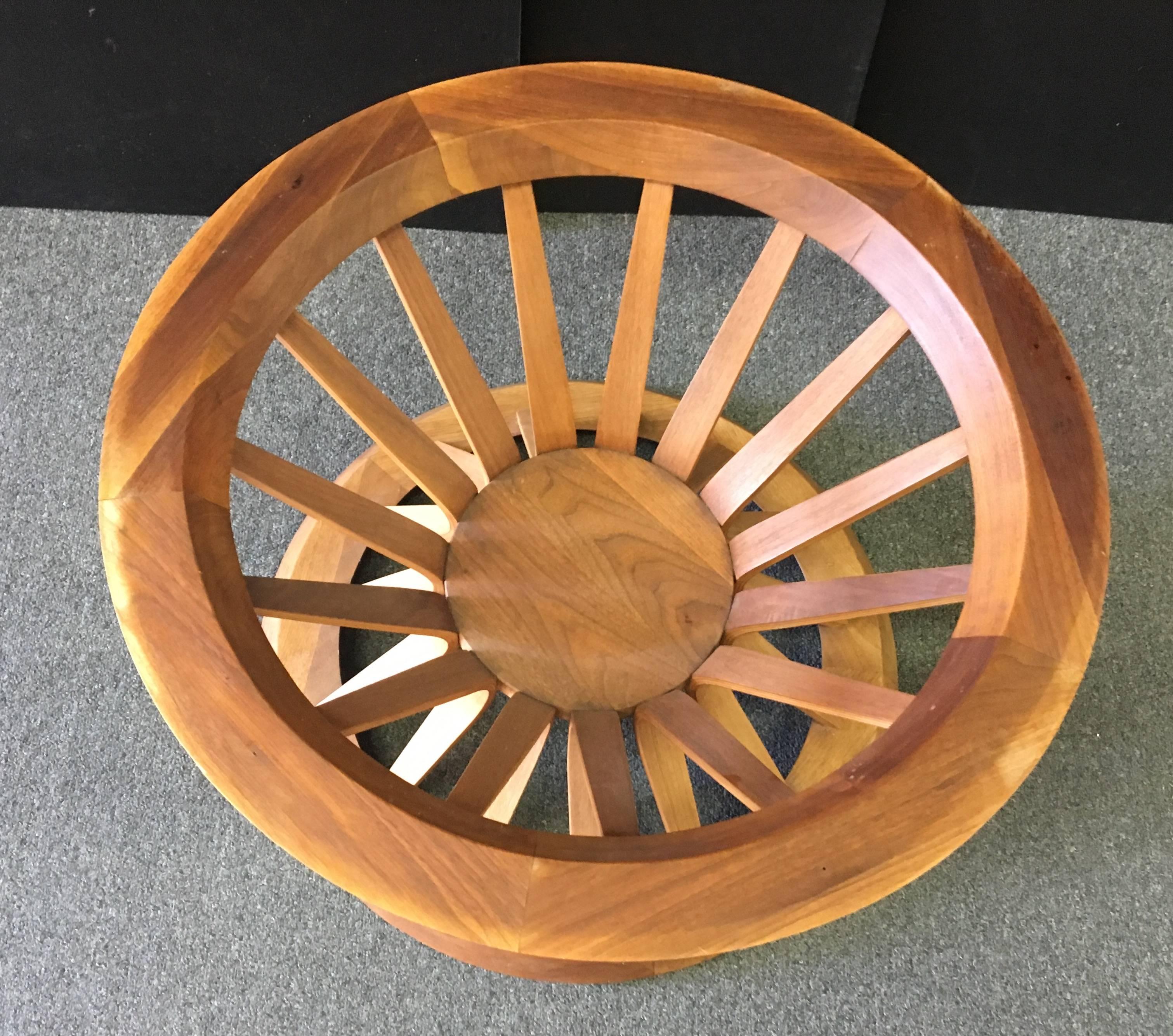 Mid-Century Modern Mid-Century Round Wheatshaft Coffee Table Designed by Edward Wormley for Dunbar