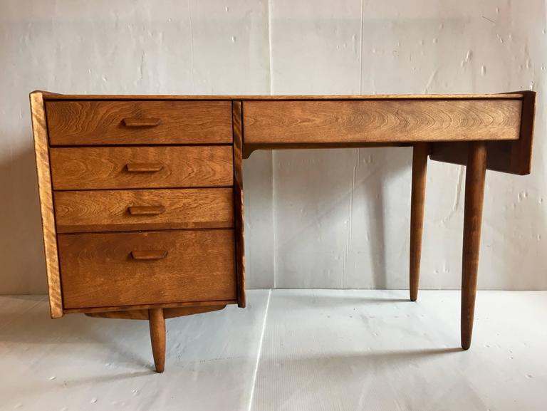 American Mid Century Modern Rare Desk By Russel Wright For Conant