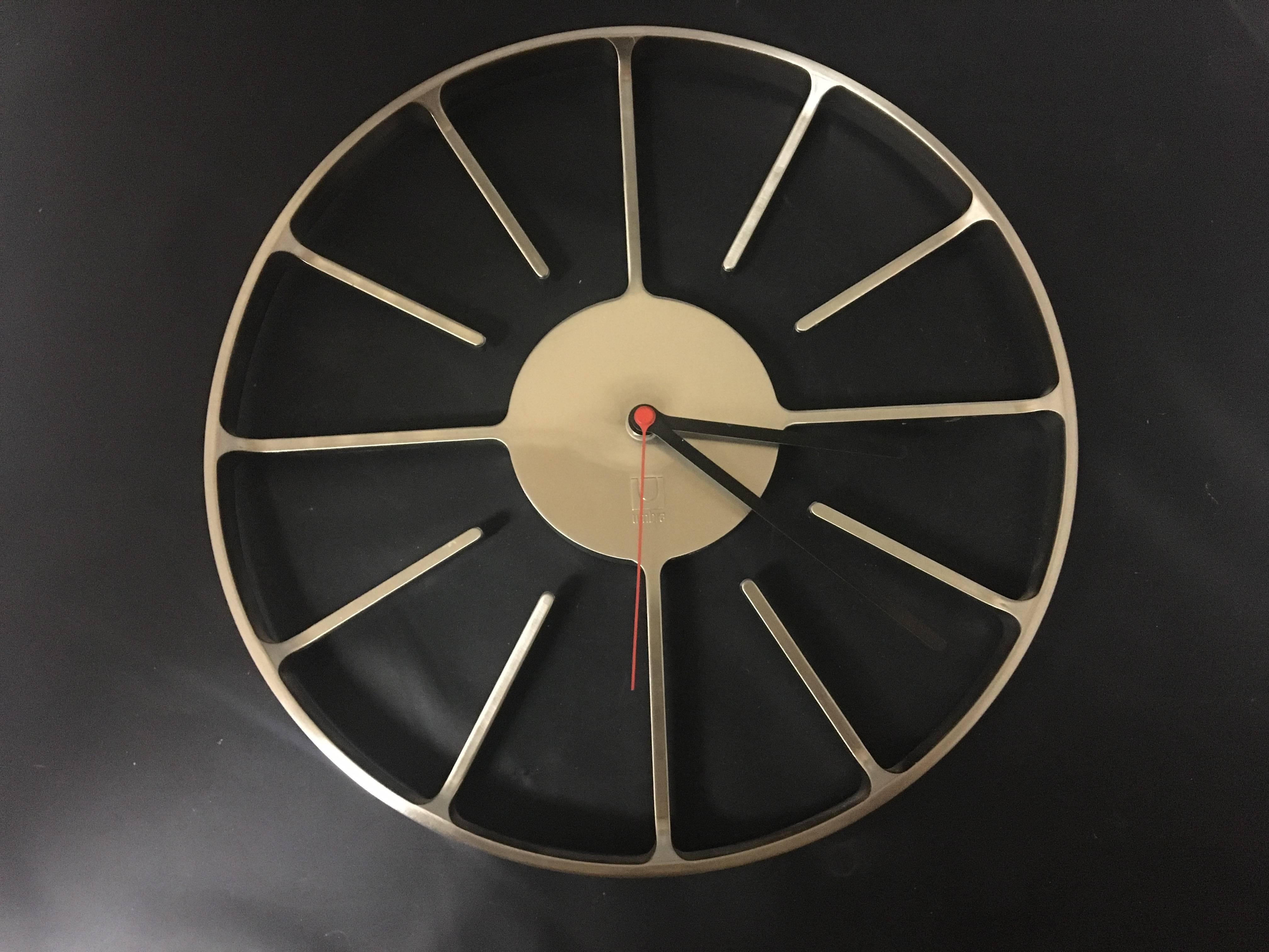 stainless steel clocks contemporary