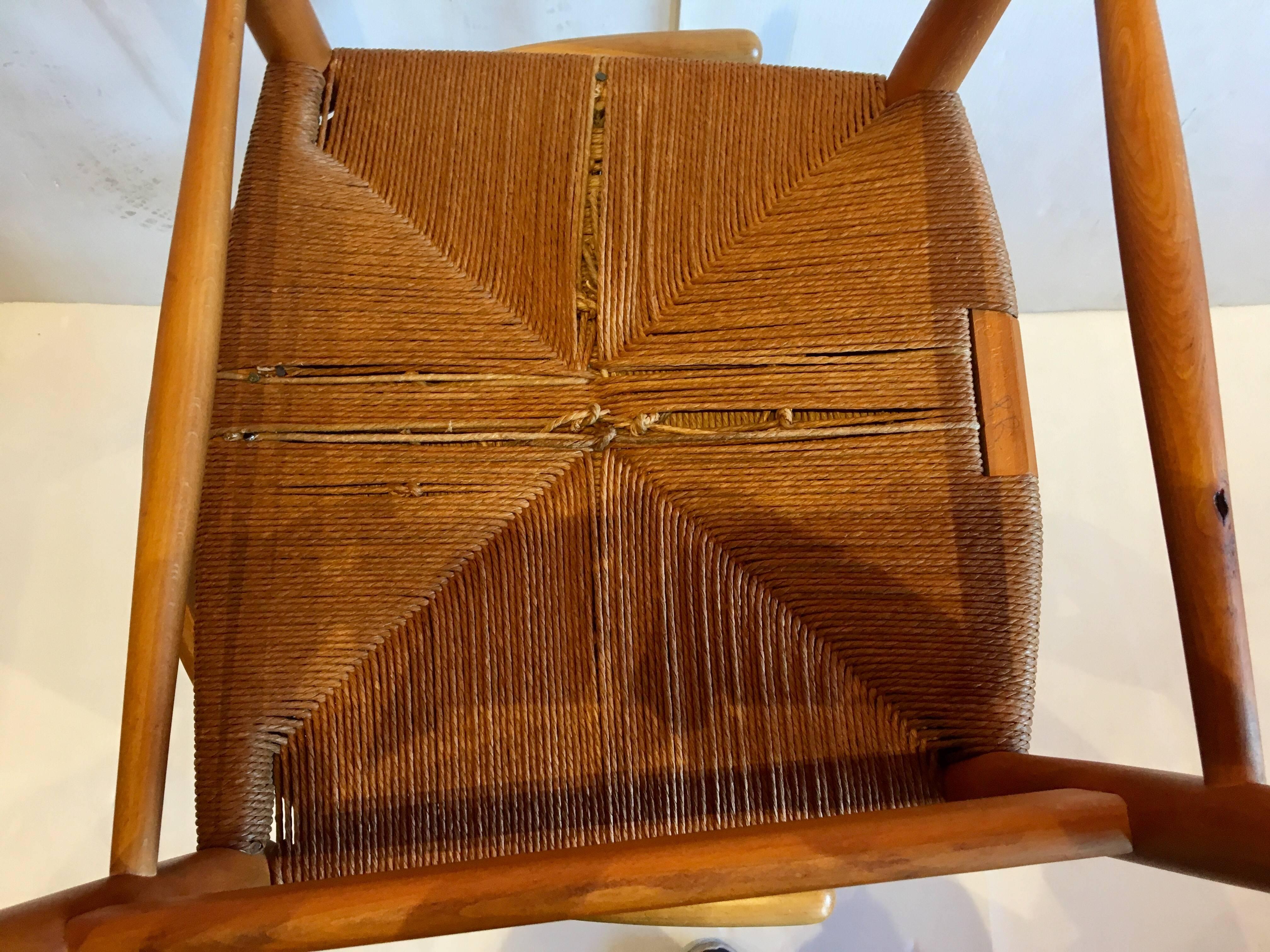 20th Century Pair of Danish Modern Hans Wegner Wishbone Chairs by Carl Hansen & Son