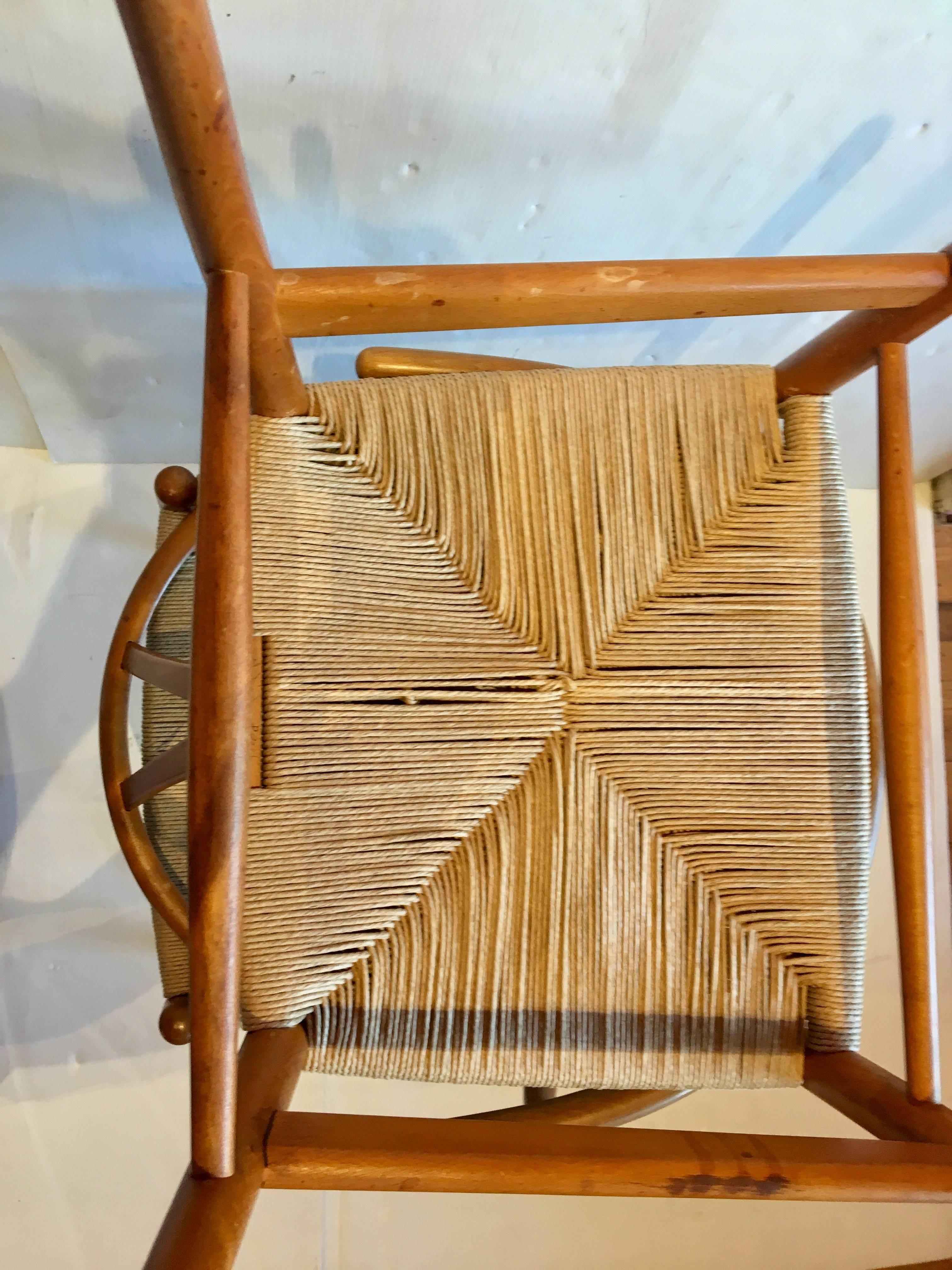 20th Century Pair of Hans Wegner Wishbone Chairs Danish Modern