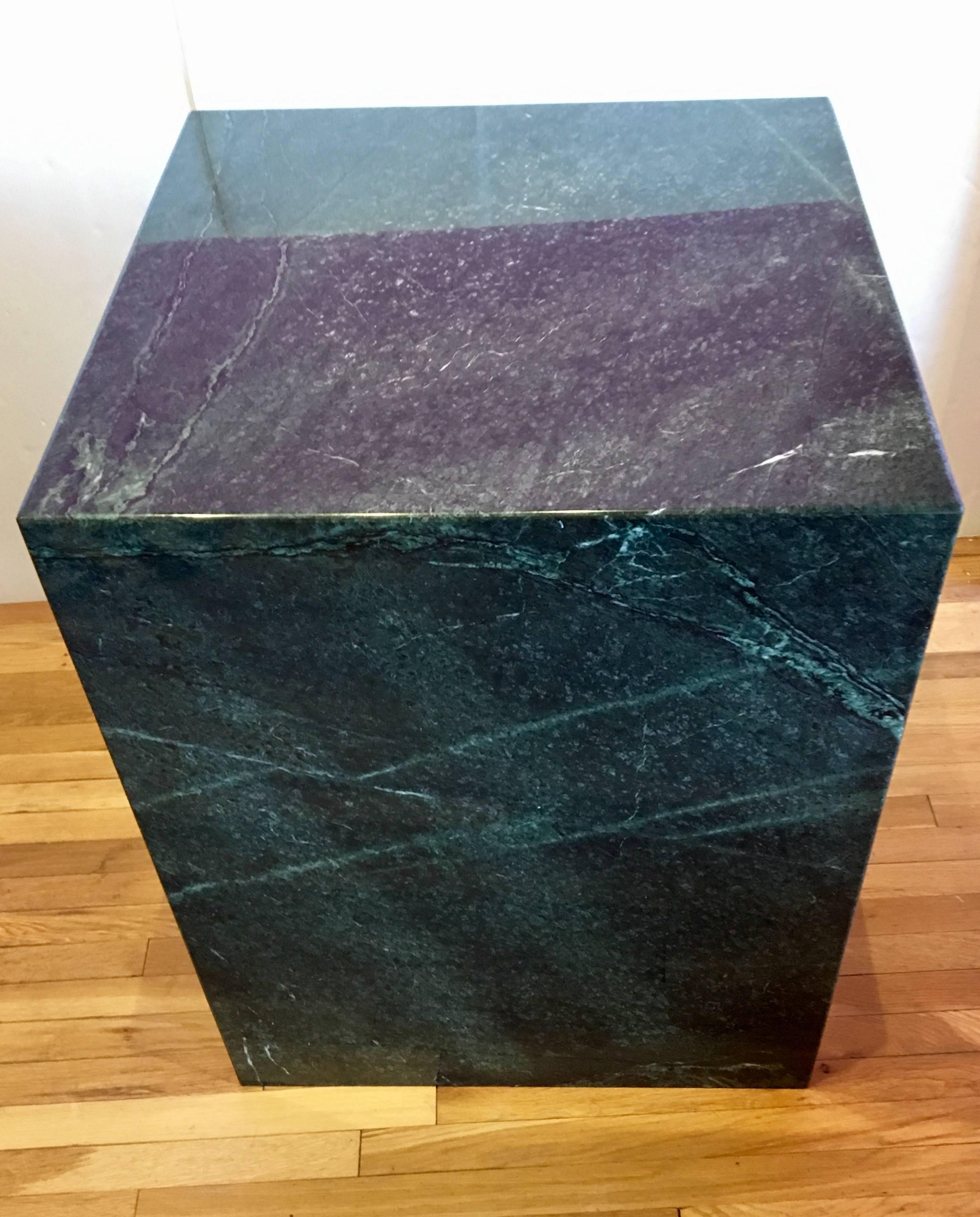 Massive Green Malachite Marble Pedestal 1