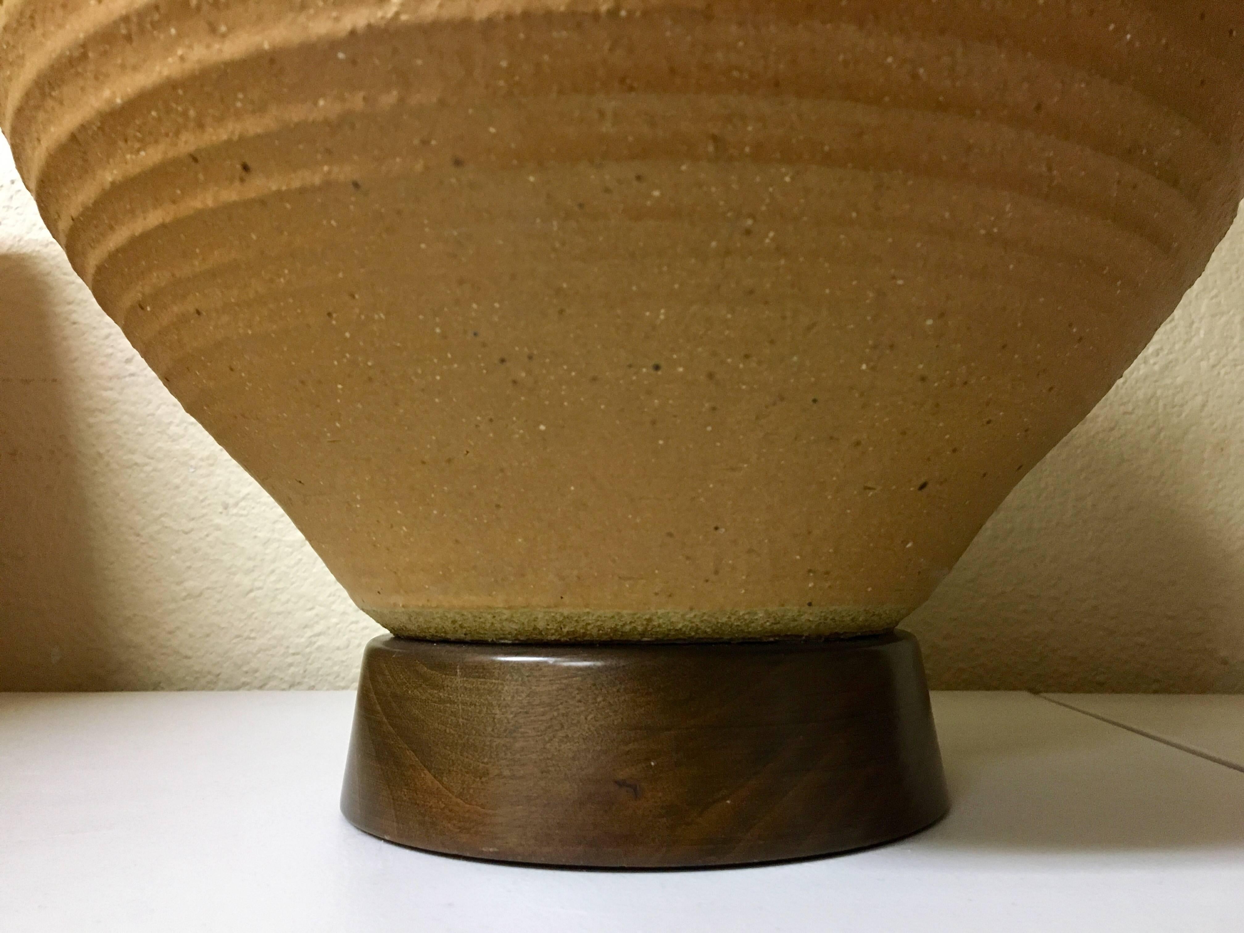 Mid-Century Modern Monumental Mid-Century Pottery Lamp by Bob Kinzie Studio Pottery