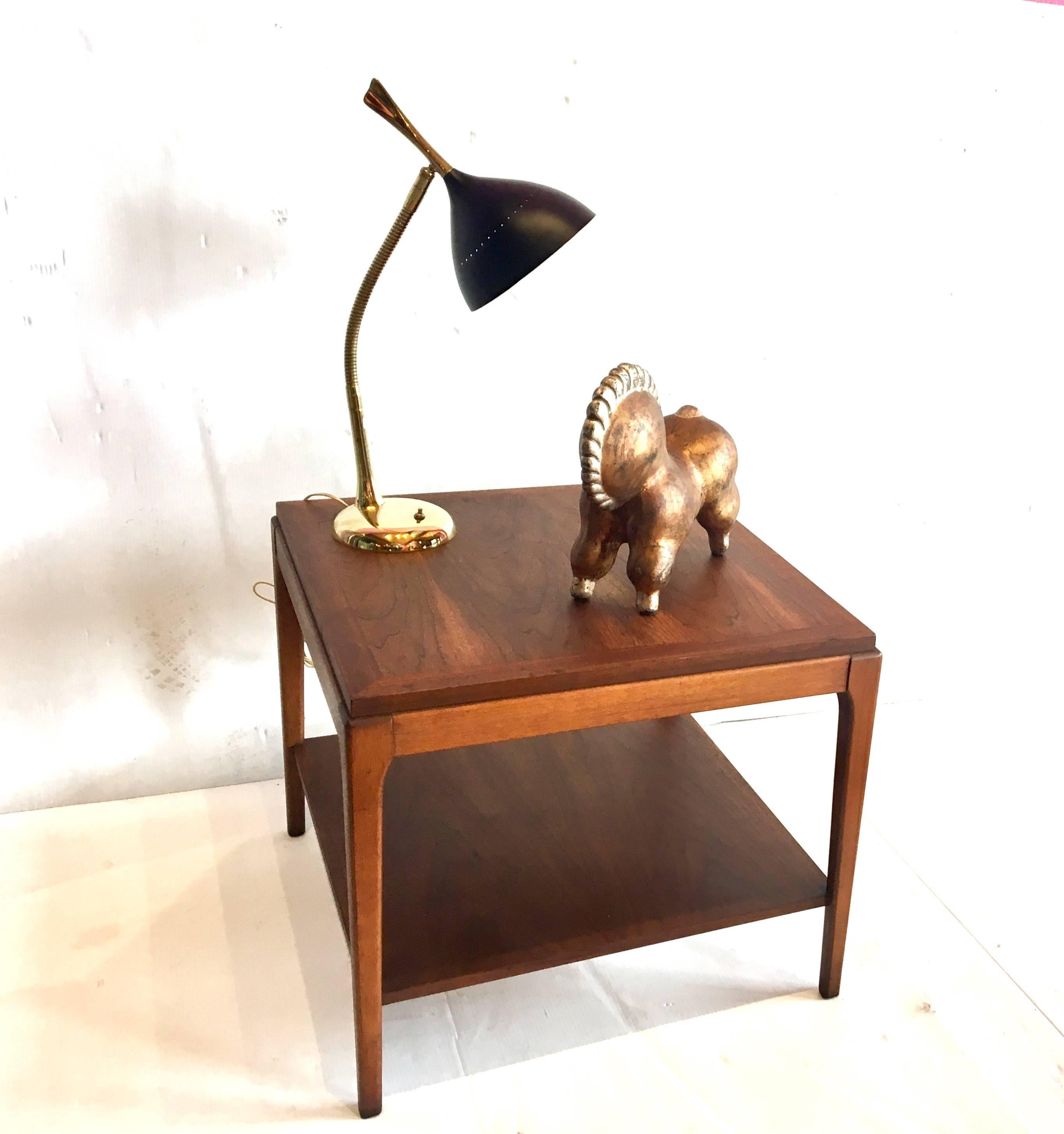 American Mid-Century Modern Walnut Square Cocktail or End Table 2