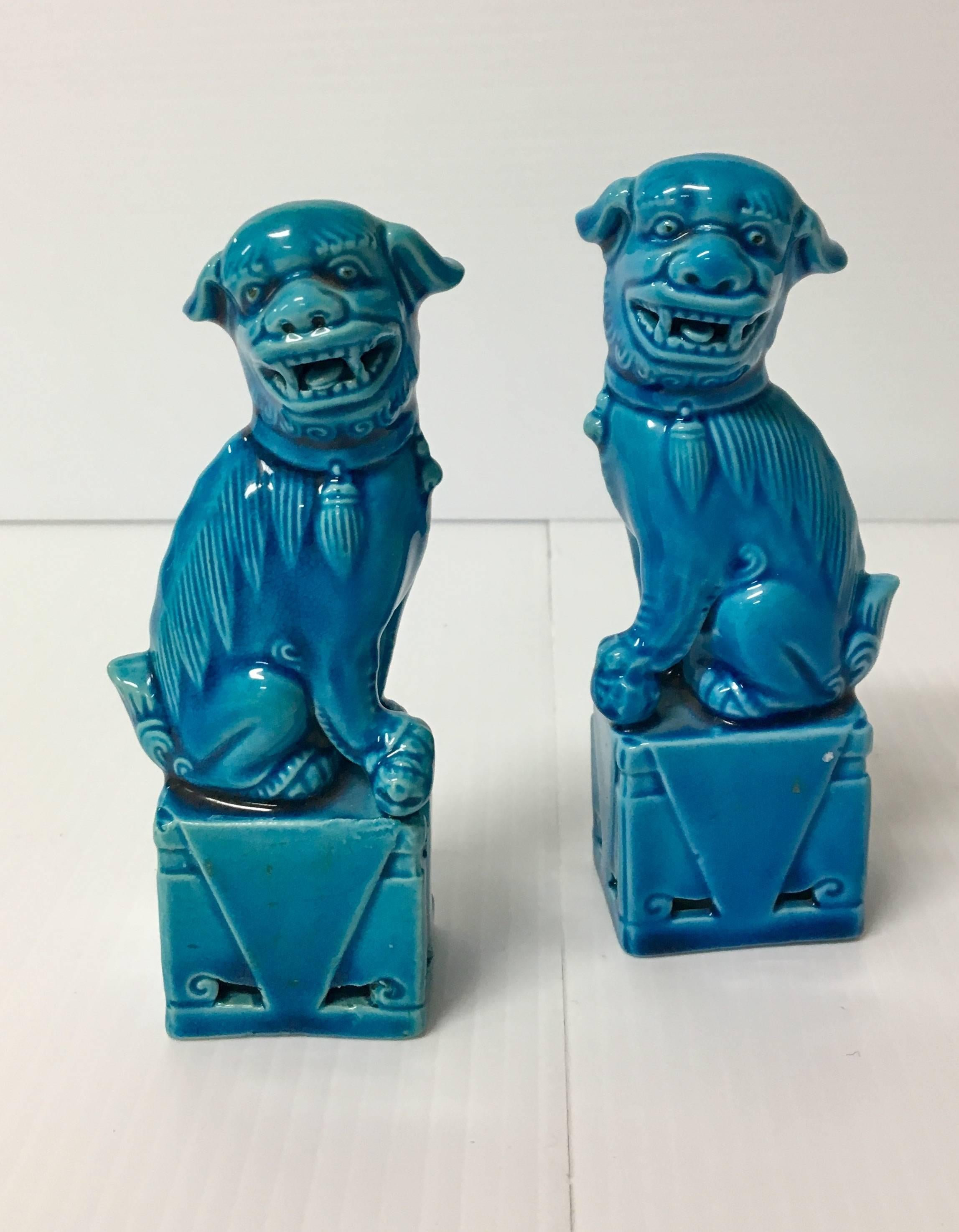20th Century Pair of Mid-Century Japanese Foo Dog Book Ends
