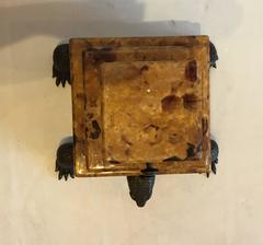 Exquisite Faux Tortoise Shell Jewelry Box by Maitland-Smith