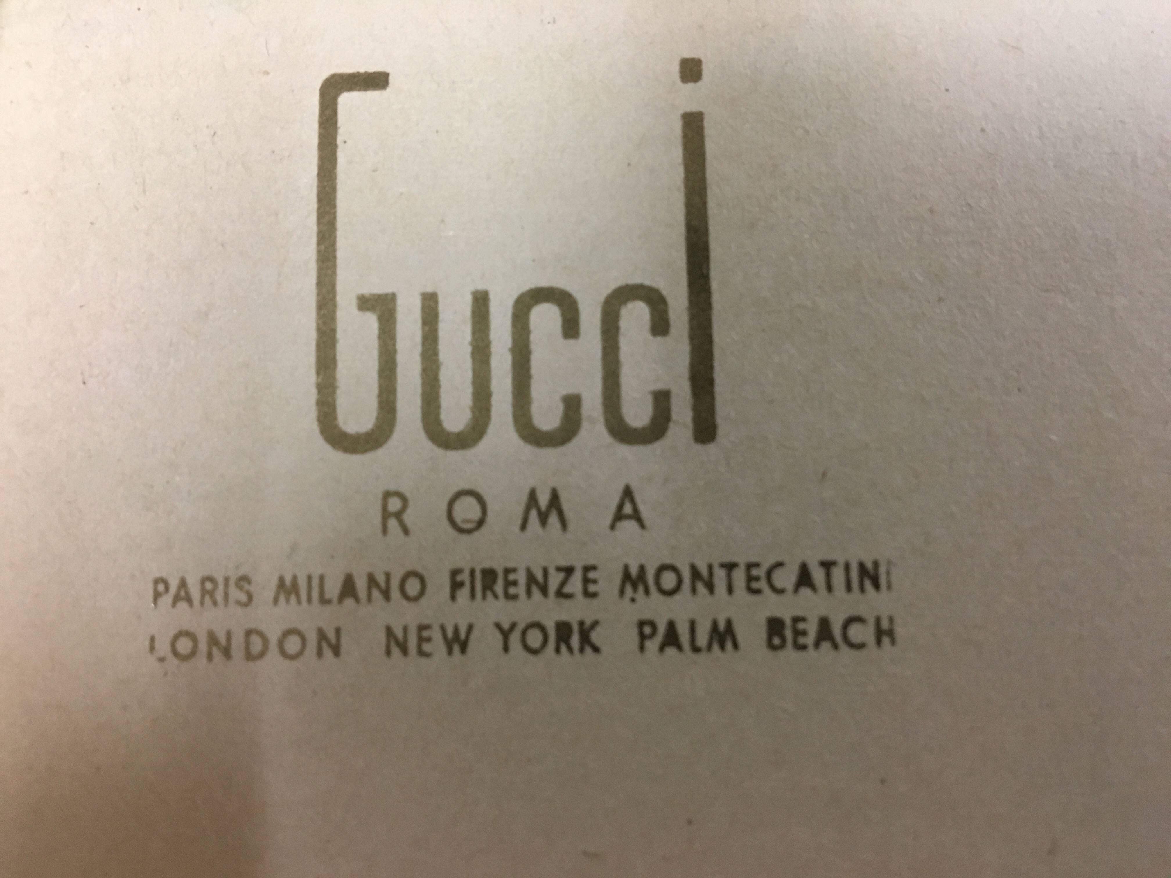 Authentic Gucci Hand Rolled Silk Scarf by Accornero with Original Box In Excellent Condition In San Diego, CA