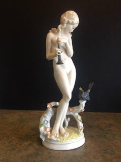 Vintage Art Deco Porcelain Figurine by Carl Werner for Hutschenreuter of Germany