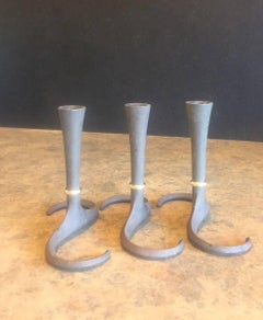 Early Danish Modern "S" Candleholders by Jens Quistgaard for Dansk