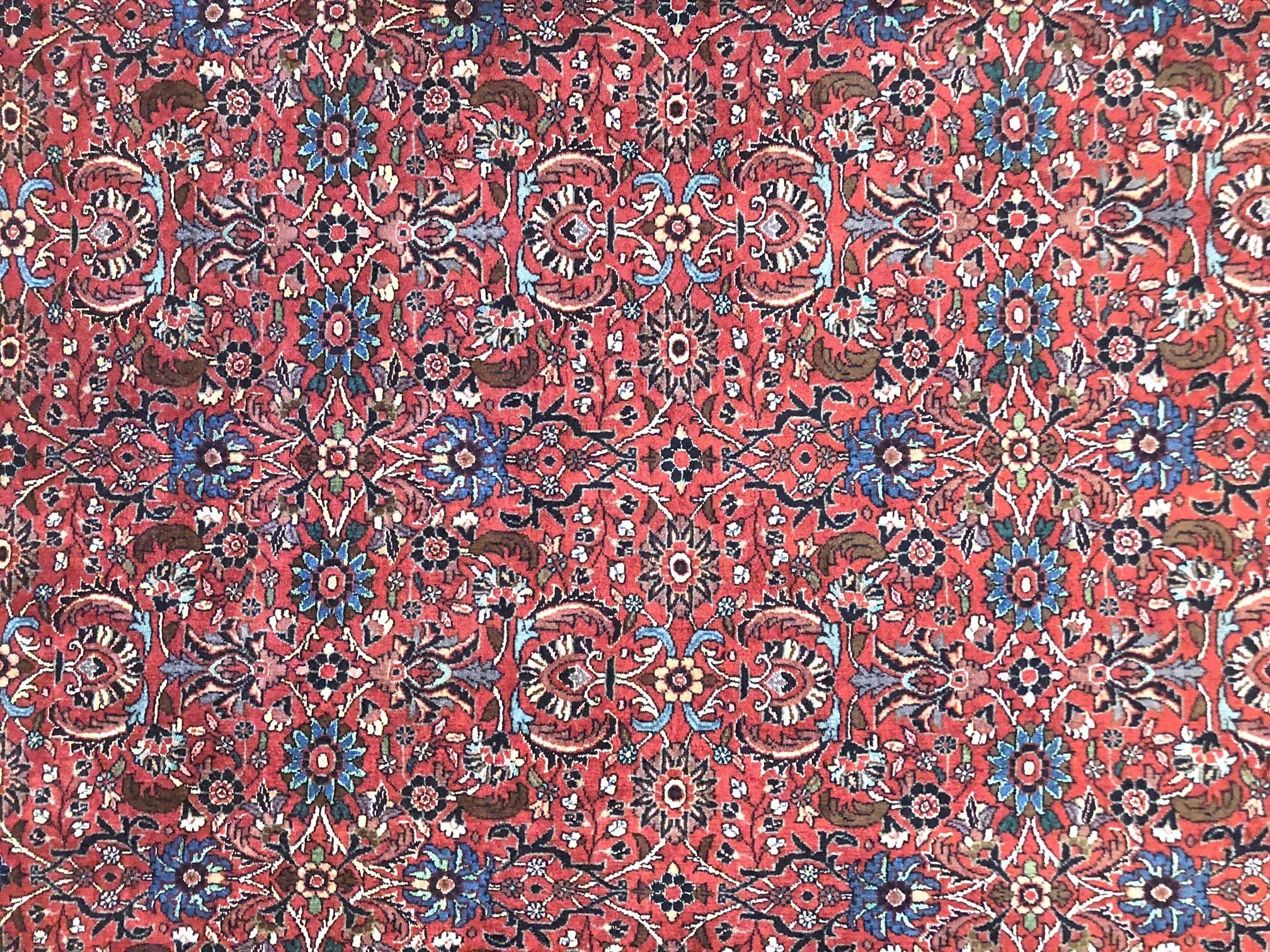 20th Century Persian Bijar All-Over Floral Bukan Rug