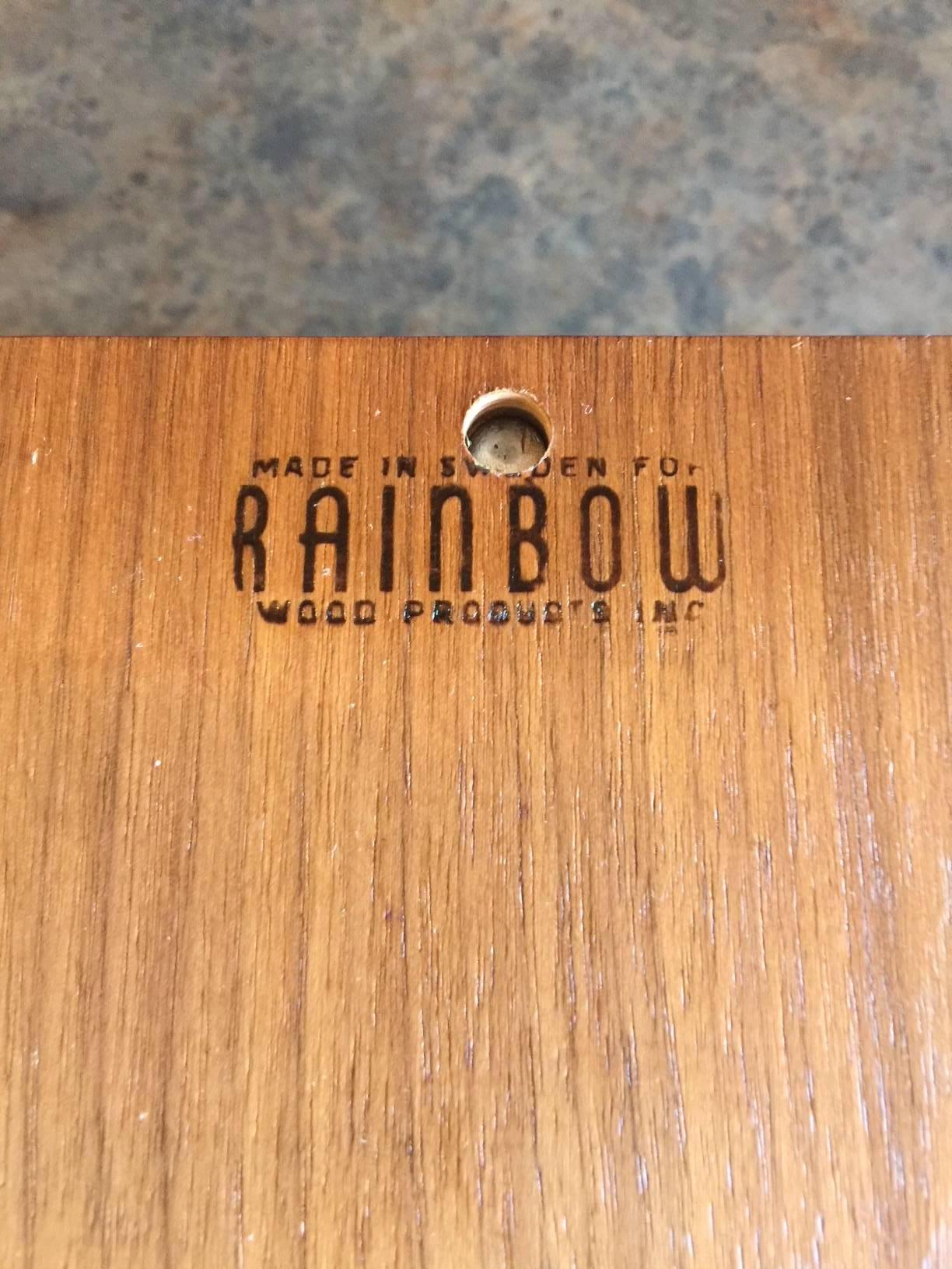 Molded Teak Plywood Triple Letter Tray by Martin Aberg for Rainbow of Sweden 3