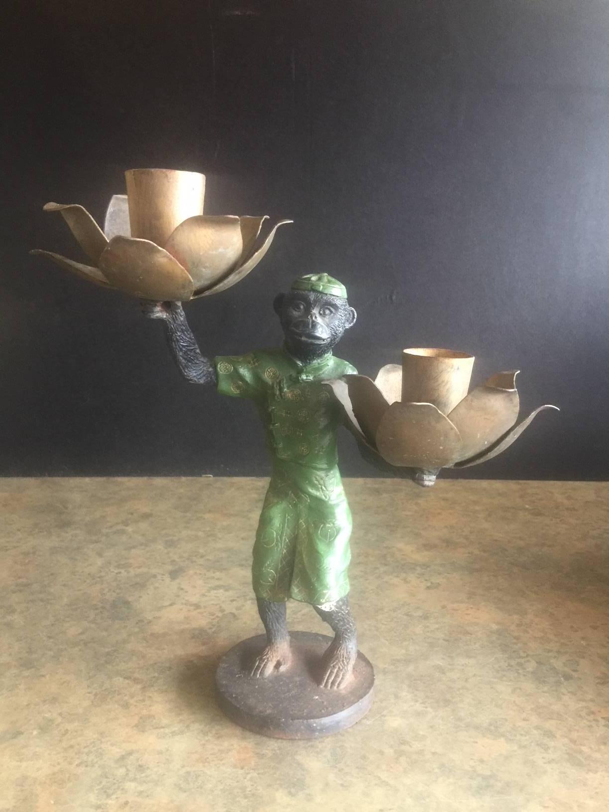 Vintage Cast Iron Monkey Candleholder at 1stDibs cast iron monkey