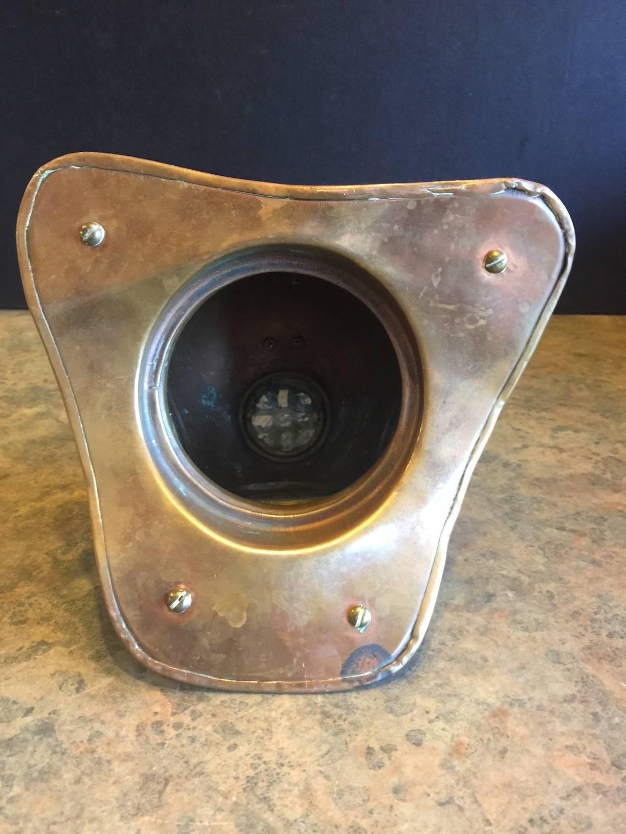 Vintage Copper, Brass & Glass Authentic Diver's Helmet Model 3