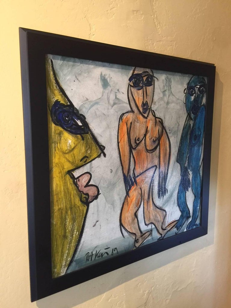 Original Modernist Expressionist Figural Painting by Peter Keil For Sale 2