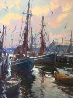 "Morning Light Gloucester" painting by Robert Charles Gruppé