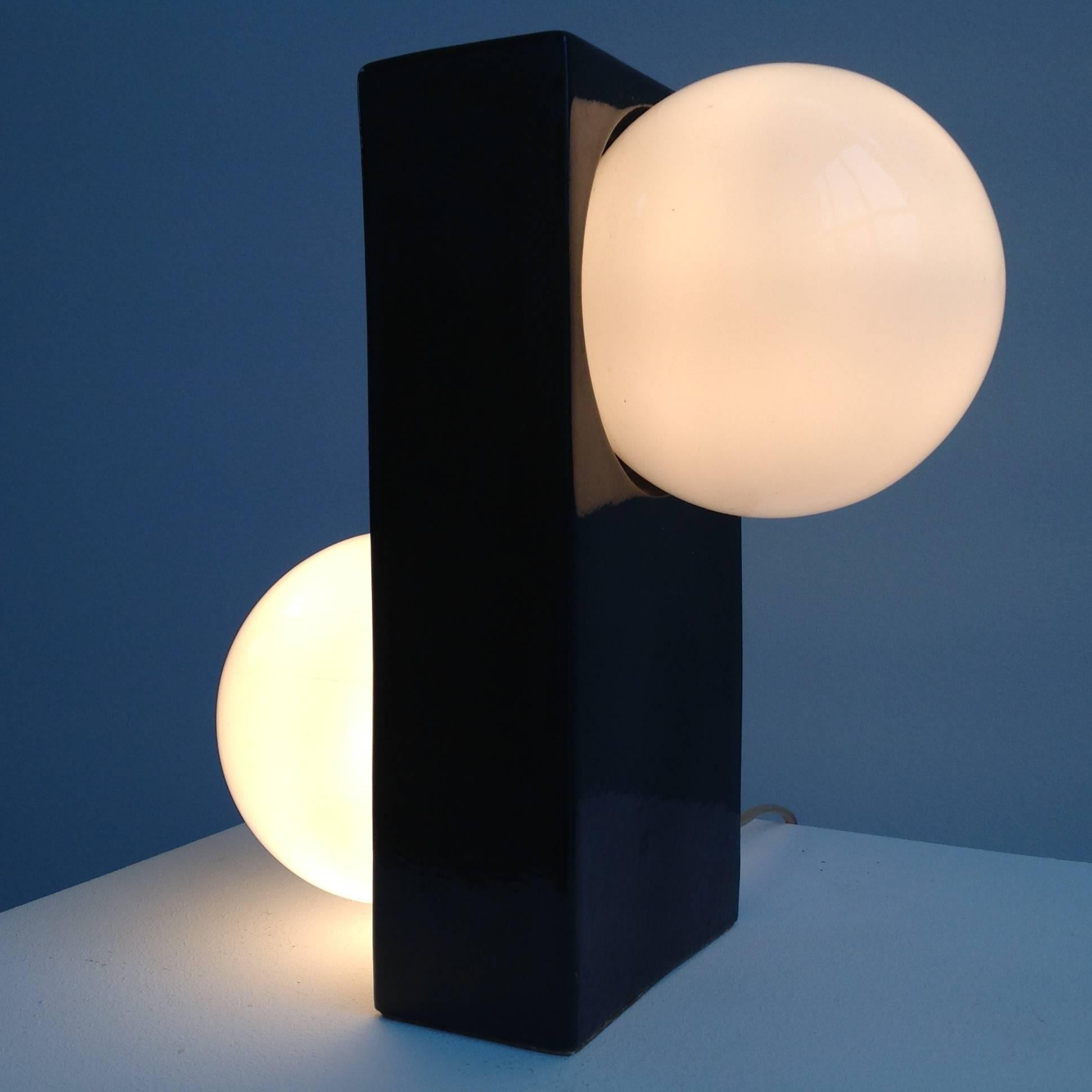 Modern Simple Lovely Ceramic Lamp, circa 1960