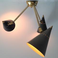 Nice Small Famous Wall or Ceiling Lamp by Gino Sarfatti, Anno, 1950