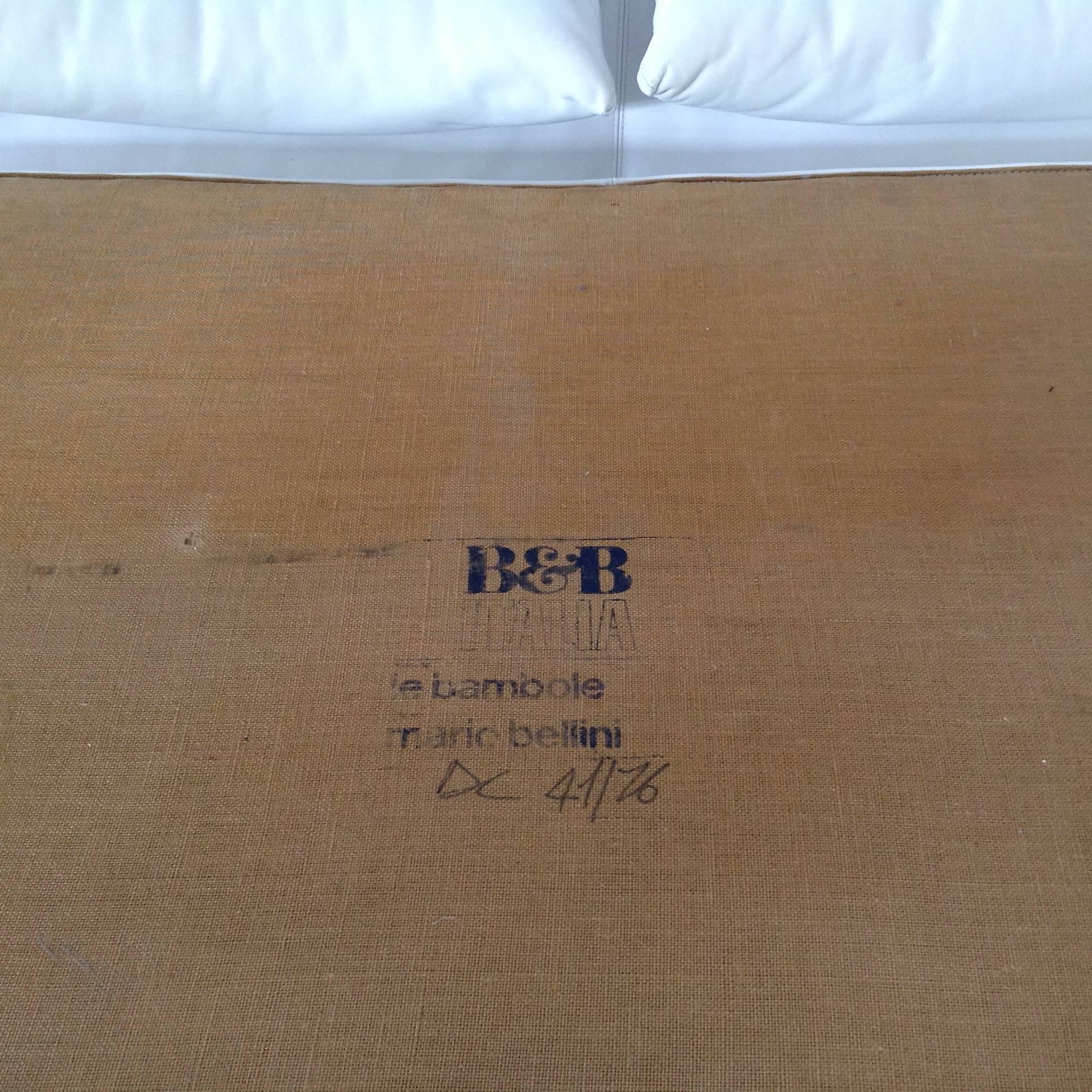 Very Exclusive Leather Day-Bed Le Bambole by Mario Bellini for B&B, Italia, 1970 For Sale 3