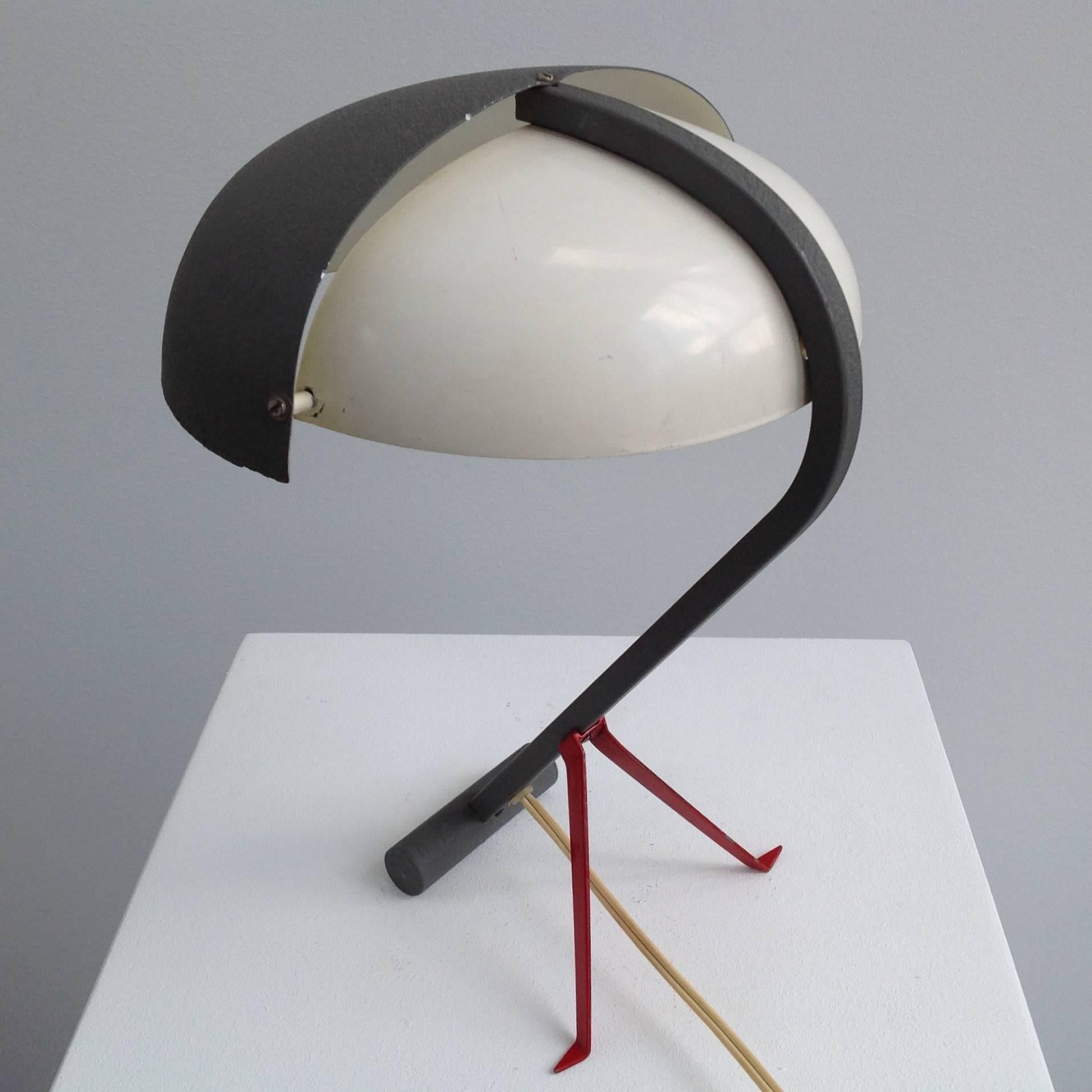 Dutch Very Rare Exclusive Desk Lamp by Louis Kalff, by Philips Anno, 1950 For Sale